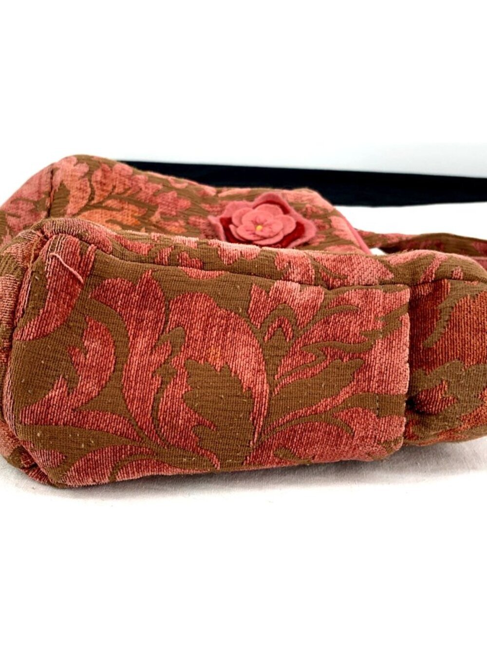 Petunia Picklebottom Diaper Bag Rose floral Jacquard Pink Embossed Tote Purse - Picture 5 of 10